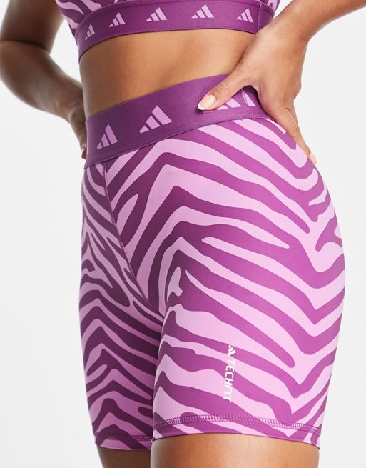 Women's Hyperglam Techfit Zebra High Waist Short, adidas