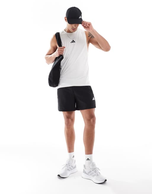 adidas Training Intensity tank top in white, 2 of 4