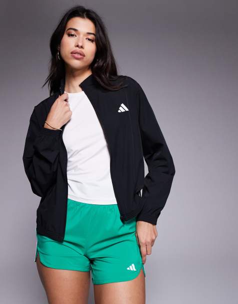adidas Training – Jacke aus Webstoff in Schwarz mit den 3 Streifen - view 1