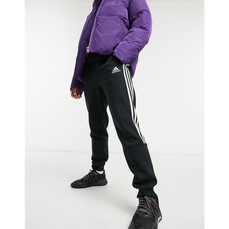 Activewear Pantaloni e leggings adidas Training - Joggers neri con 3 strisce