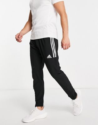 adidas Training joggers with three stripes in black