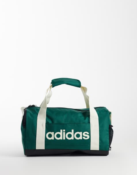 adidas Training – Kleine Beuteltasche in Grün und Cremeweiß - view 1