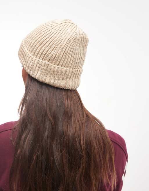 adidas Training knitted beanie in cream, 3 of 3