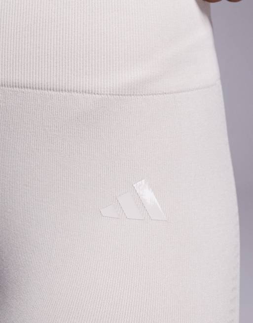 adidas Training - Legging long en maille - Marron clair, 3 de 5
