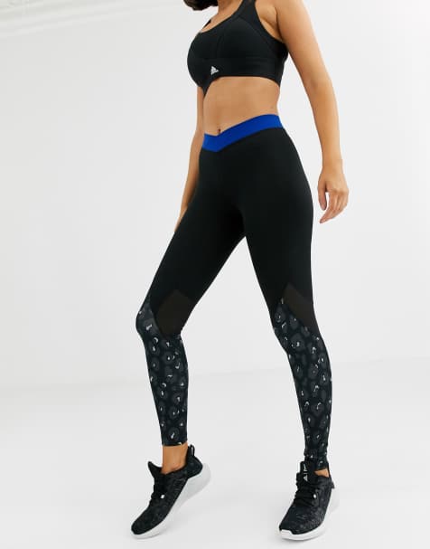 adidas Training- Leggings à imprimé léopard
