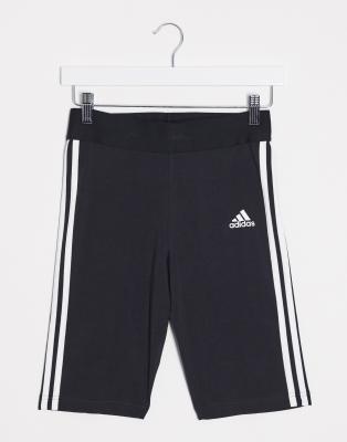 adidas Training - Leggings corti con tre strisce neri | ASOS