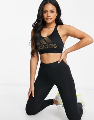 black and gold adidas leggings