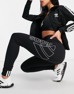 adidas leggings with logo on side