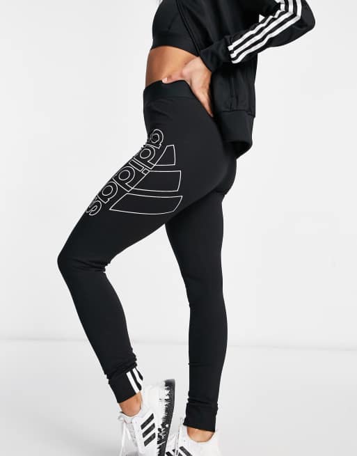 Adidas leggings with logo on sale side