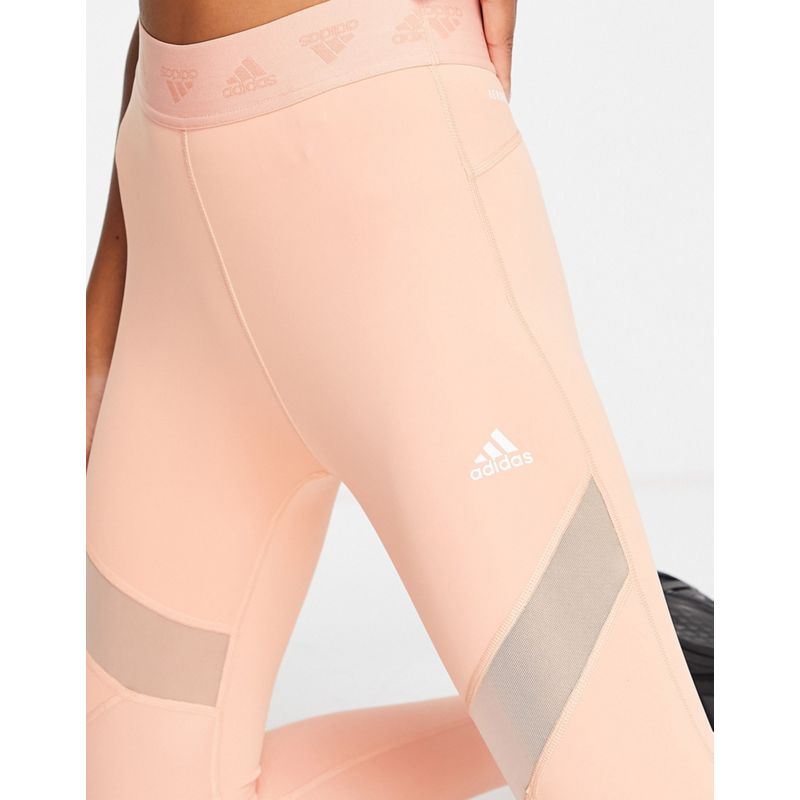 pUCFq Donna adidas - Training - Leggings rosa cipria con inserti