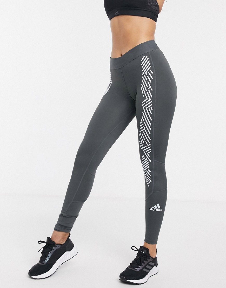 adidas Training leggings with print-Black