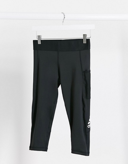 adidas Training leggings with pocket in black