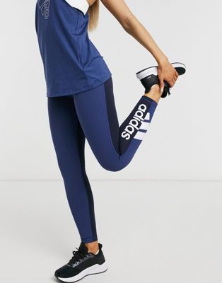 adidas leggings with logo on side