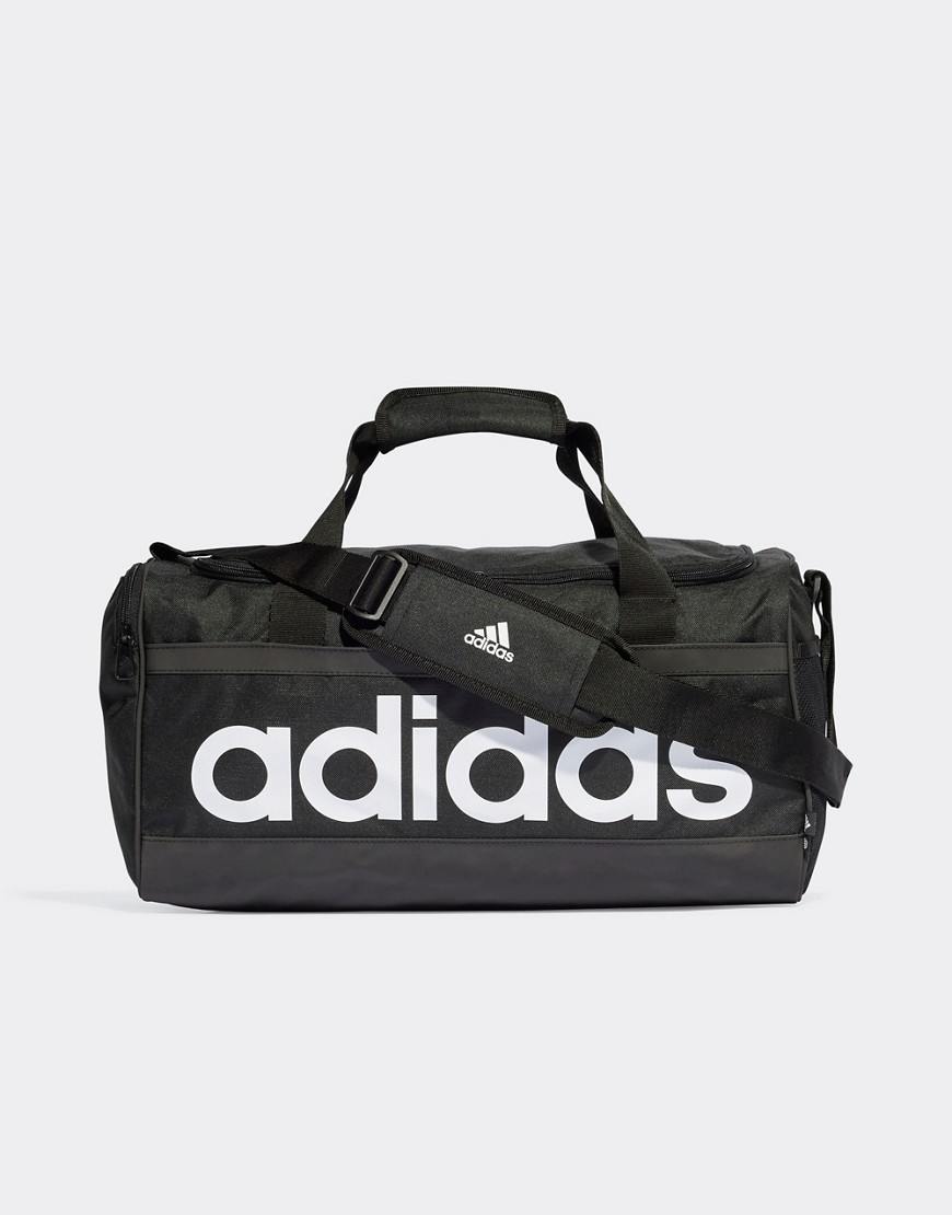 adidas Training linear duffle bag in black