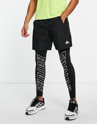 adidas Training logo leggings in black