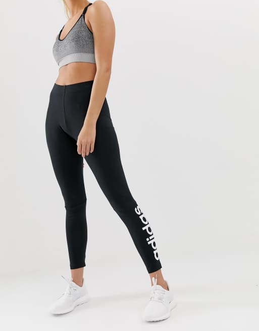 adidas Training logo leggings in black