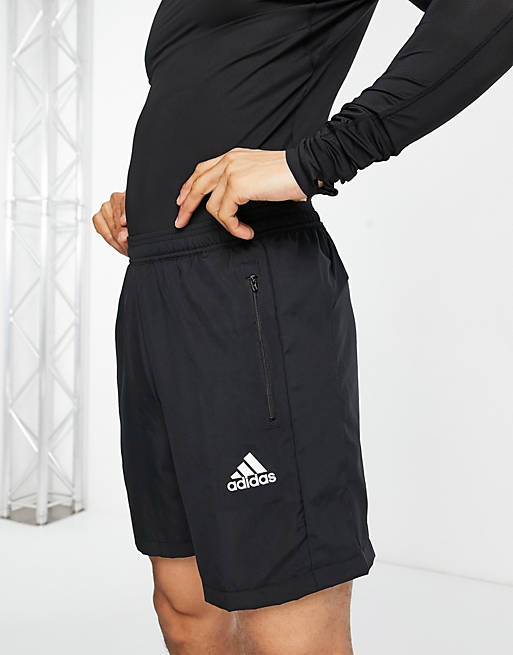 Shorts adidas Training logo shorts in black 