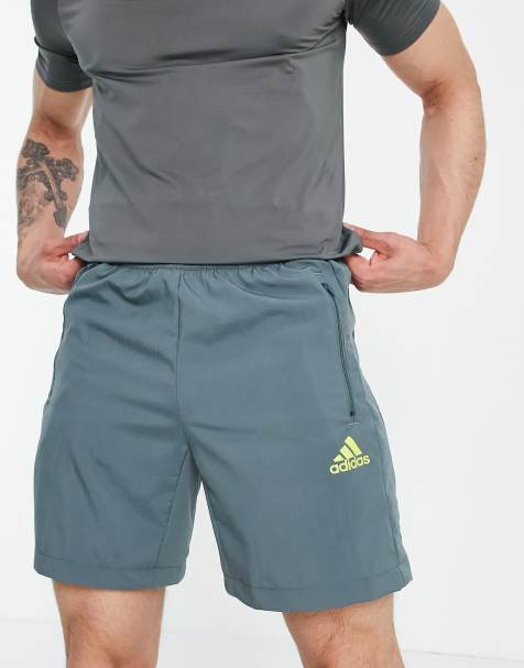 adidas Training logo shorts in blue - view 1