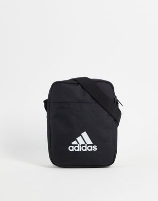 adidas Training logo side bag in black