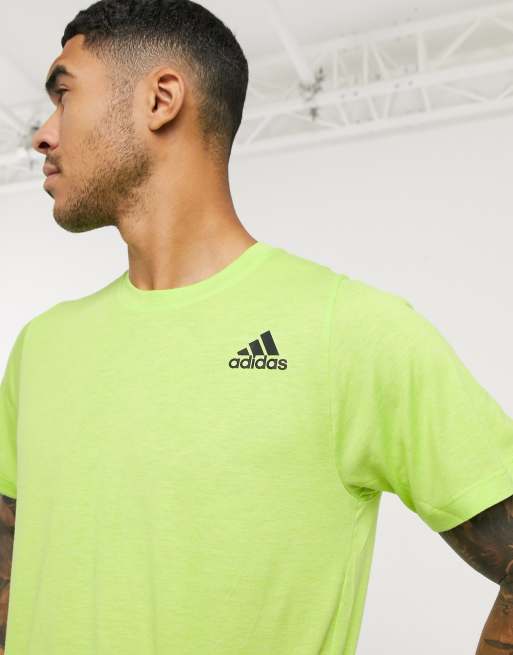 adidas lime green t shirt