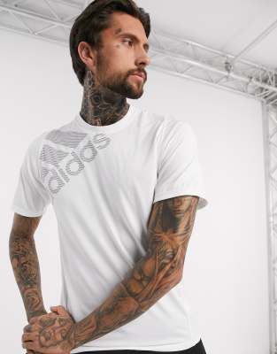 ADIDAS ORIGINALS ADIDAS TRAINING LOGO T-SHIRT IN WHITE DV1313