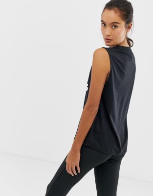 adidas Training Logo Tank In Black | ASOS