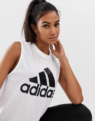 adidas logo tank