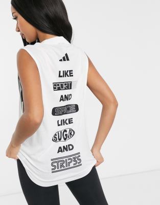 adidas training logo tank