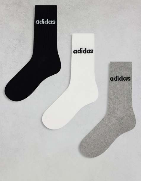 adidas Training - Lot de 3 paires de chaussettes à inscription logo - Multicolore - view 1