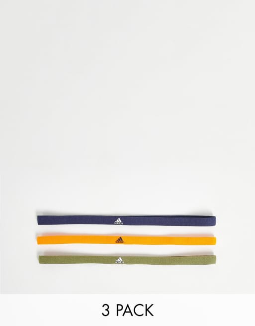 adidas Training - Lot de 3 bandeaux à logo - Multicolore