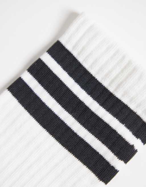adidas Training - Lot de 3 paires de chaussettes à 3 bandes - Noir, blanc et gris, 3 de 3