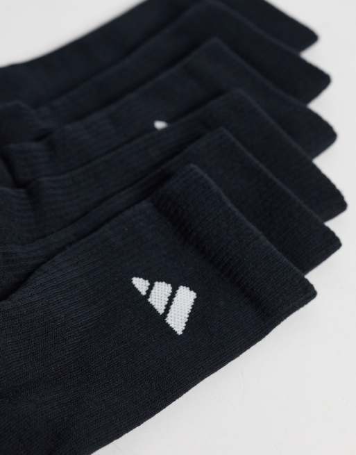 adidas Training - Lot de 6 paires de chaussettes rembourrées - Noir et blanc, 2 de 3