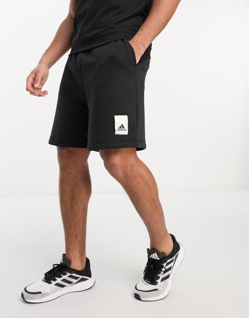 adidas Training - Lounge - Sorte shorts med fleece-for