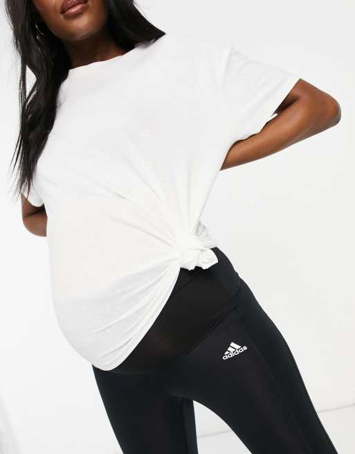 Adidas Training Essentials Maternity Leggings 7/8 - Blue, IT9378