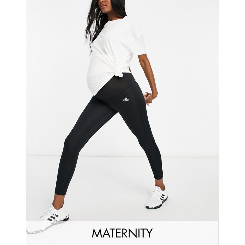 Activewear 0cijz adidas Training Maternity - Designed to Move - Leggings a sette ottavi neri
