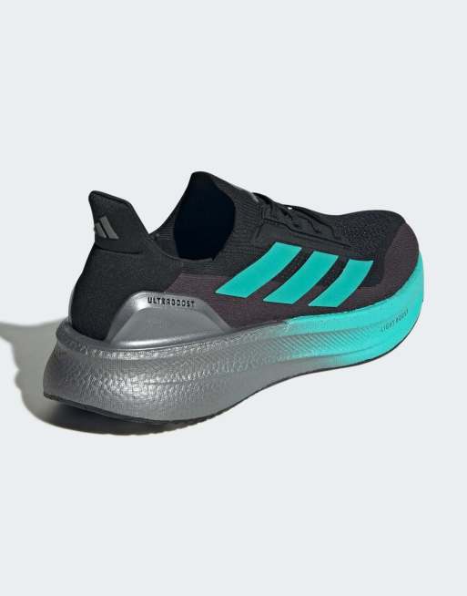 adidas - Training Mercedes AMG Petronas F1 Ultra Boost 5x - Sorte og mintgrønne sneakers, 4 af 5
