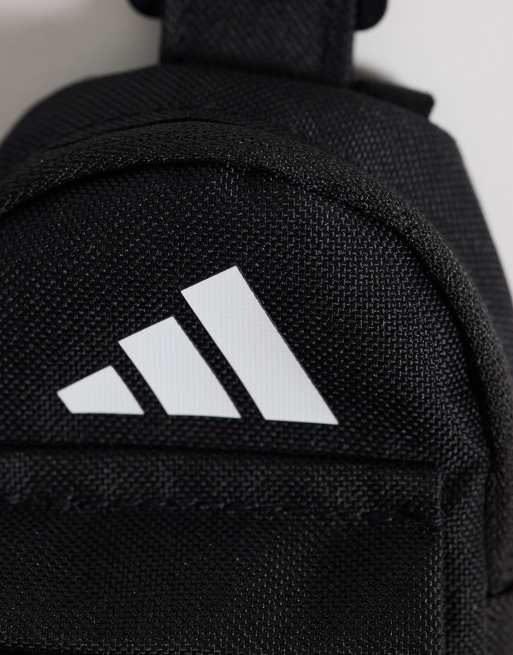 adidas Training mini bag charm in zwart, 3 van 4