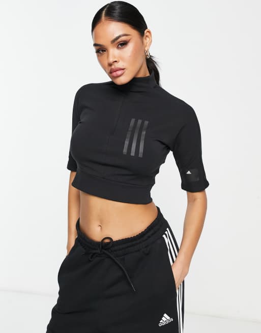 Adidas short hot sale sleeve sweatshirt