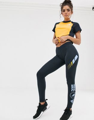 adidas - Training - Moto - Legging in marineblauw