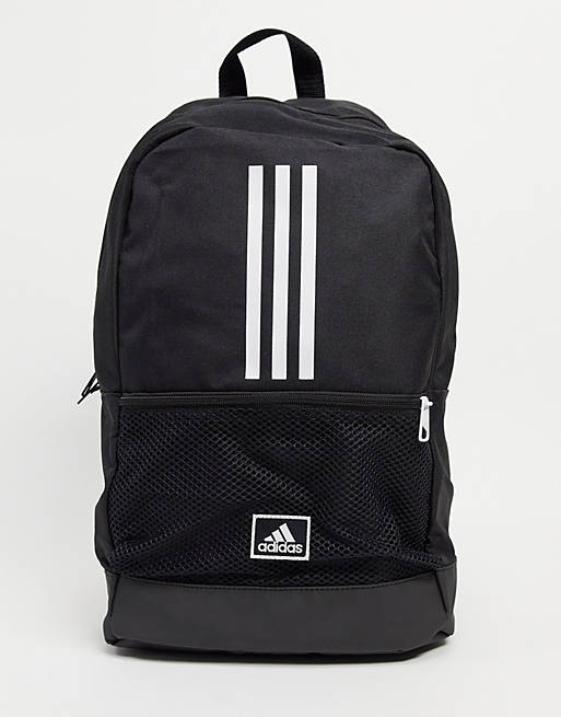 pen Ijveraar Paar adidas Training Neo backpack with three stripes in black | ASOS