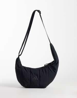 adidas Training nylon shoulder bag in black