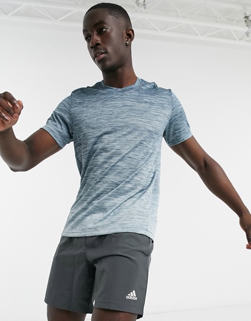 adidas Training ombre t-shirt in blue