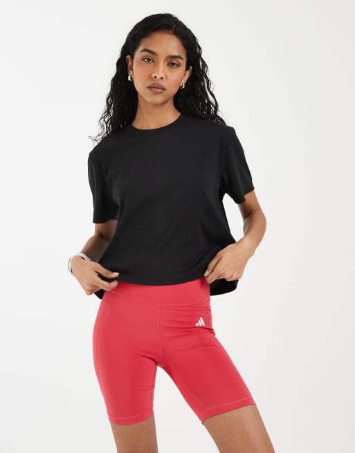 adidas Training Optime Essentials 7in shorts i pink, 3 af 5