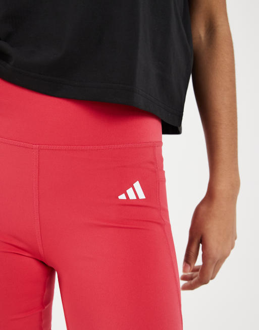 adidas Training Optime Essentials 7in szorty w kolorze różowym, 2 z 5