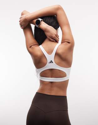 adidas Training - Optime Essentials - Brassière de sport maintien élevé - Blanc