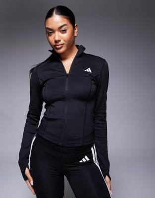 adidas Training - Optime Essentials - Jacke in Schwarz