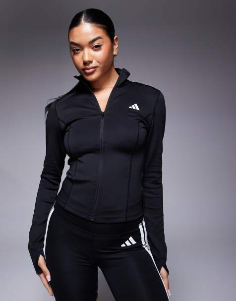 adidas Training Optime essentials jacket in black