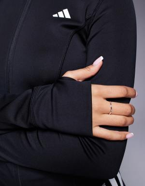 adidas Training Optime essentials jacket in black