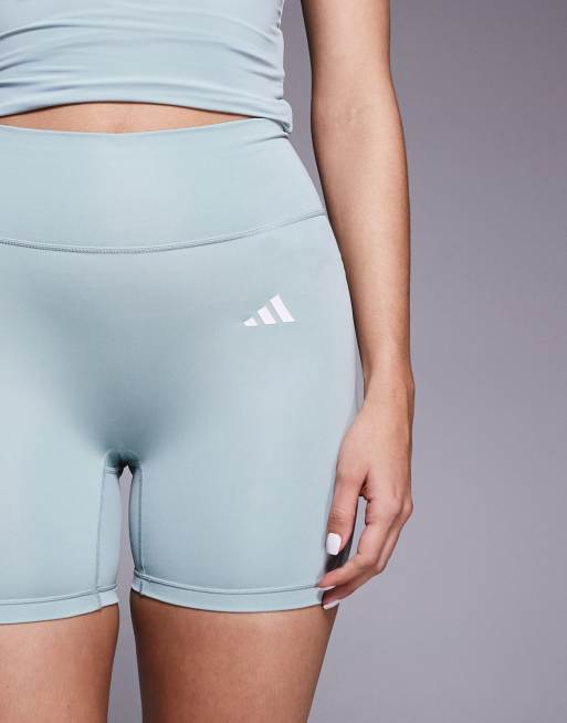 adidas Training Optime Essetials booty short in sage, 5 of 5