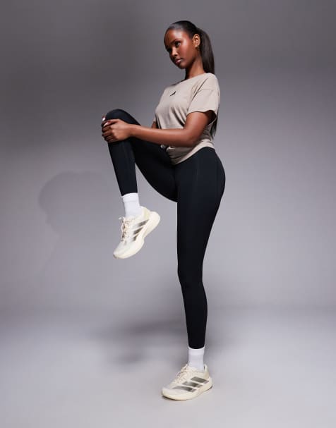 adidas - Training - Optime - Lange legging in zwart - view 1